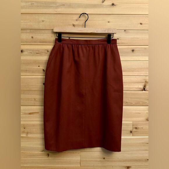 Vintage Escada Size 40/4 Virgin Wool Pencil Skirt FLAW - Picture 1 of 10